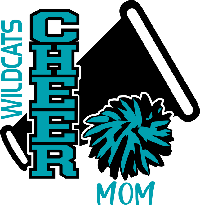 (140-05-C) Wildcats Cheer Mom Iron-On Transfer