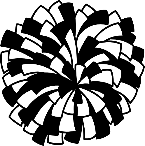 (140-01-X) Cheer Pom-Pom Iron-On Transfer