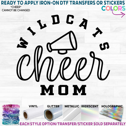 (s140-5N) Team Name Cheer Squad Mom Custom Text