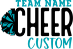 (s140-05-M) Team Name Cheer Custom Text