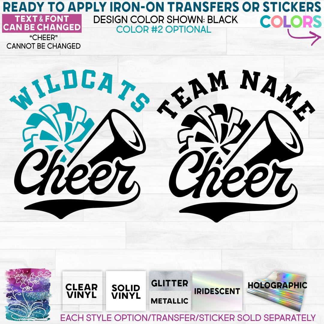 Cheerleaders 3 2 Styles per Pack (Black)