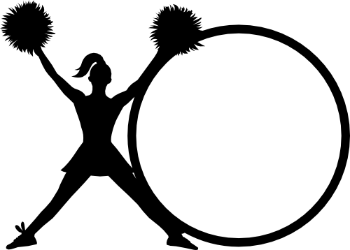 (s140-02-H) Cheer Cheerleader Frame