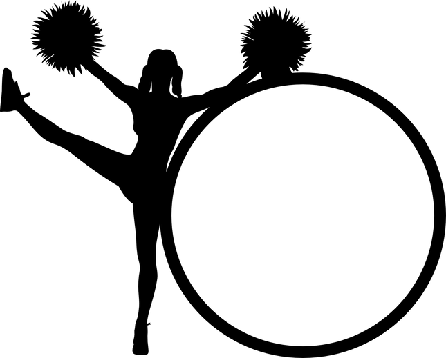 (s140-02-I) Cheer Cheerleader Frame