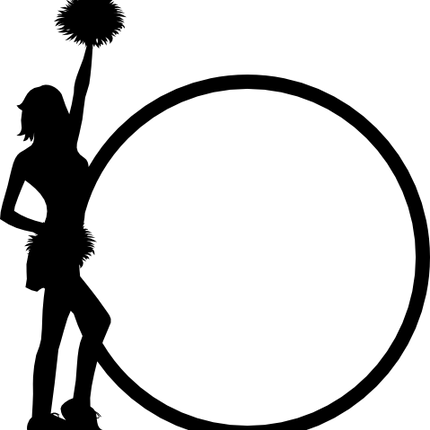 (s140-02-J) Cheer Cheerleader Frame