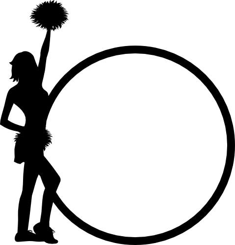 (s140-02-J) Cheer Cheerleader Frame
