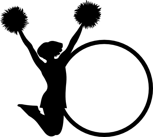 (s140-02-K) Cheer Cheerleader Frame