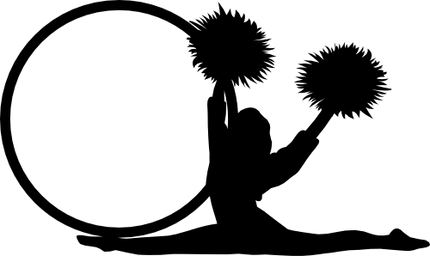 (s140-02-L) Cheer Cheerleader Frame