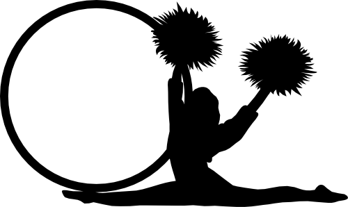 (s140-02-L) Cheer Cheerleader Frame