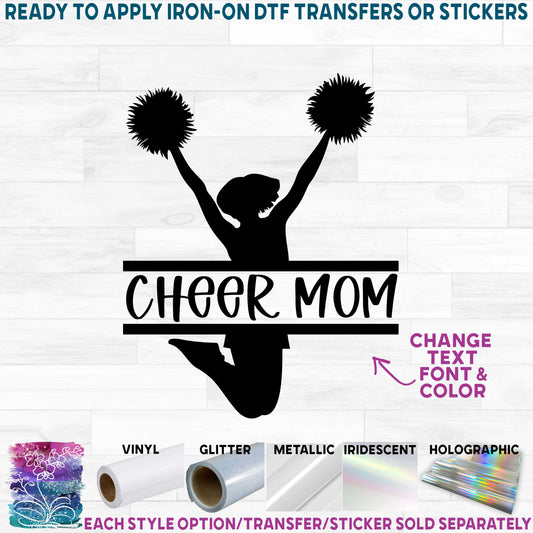 (s140-2P) Cheer Cheerleader Split Name Custom Text