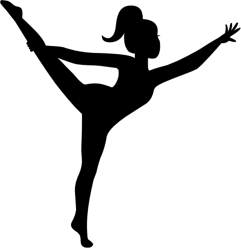 (s140-01-1N) Cheer Cheerleader Silhouette