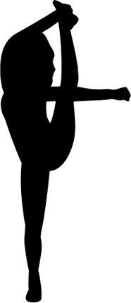 (s140-01-1P) Cheer Cheerleader Silhouette