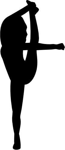 (s140-01-1P) Cheer Cheerleader Silhouette