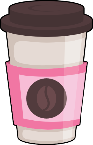 (s144-2) Latte Coffee Cup