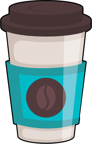 (s144-2) Latte Coffee Cup