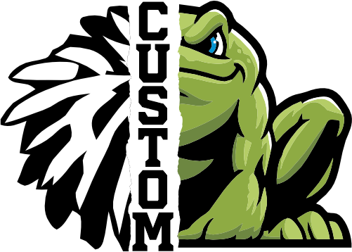 (145-1H-08-2) Frog Cheer Split Mascot Pom Pom