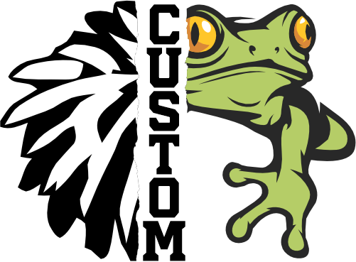 (145-1H-12) Frog Cheer Split Mascot Pom Pom