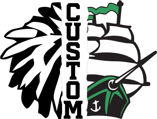 (145-1H-13-1) Ship Cheer Split Mascot Pom Pom