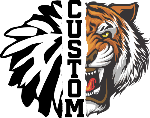 (145-1H-20) Tiger Cheer Split Mascot Pom Pom