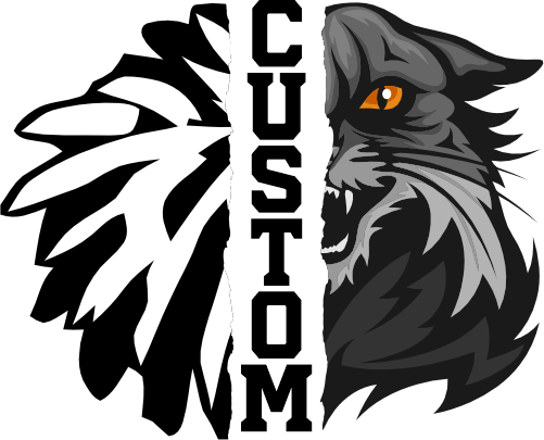 (145-1H-27) Wildcat Cheer Split Mascot Pom Pom