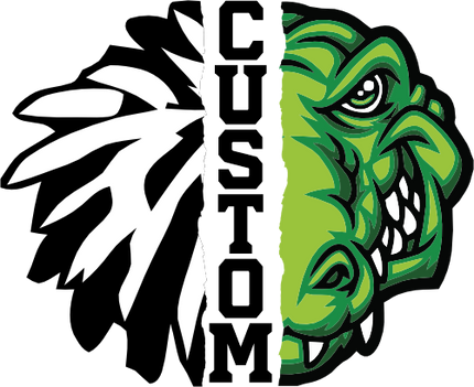 (145-1H-03) Gator Cheer Split Mascot Pom Pom