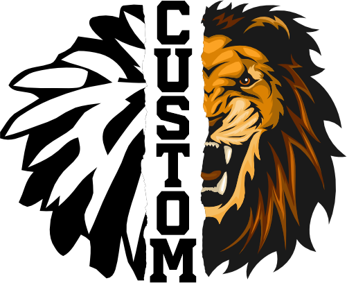 (145-1H-30) Lion Cheer Split Mascot Pom Pom