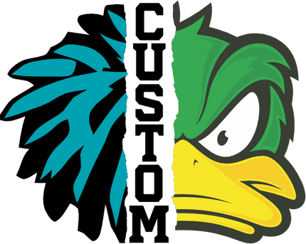 (s145-04-G) Cheer Split Mascot Team Name Custom Text