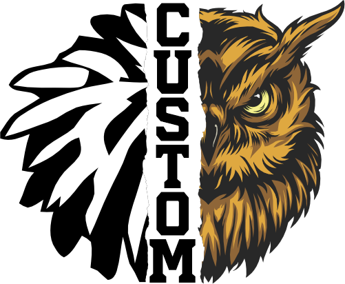 (145-1H-37) Owl Cheer Split Mascot Pom Pom