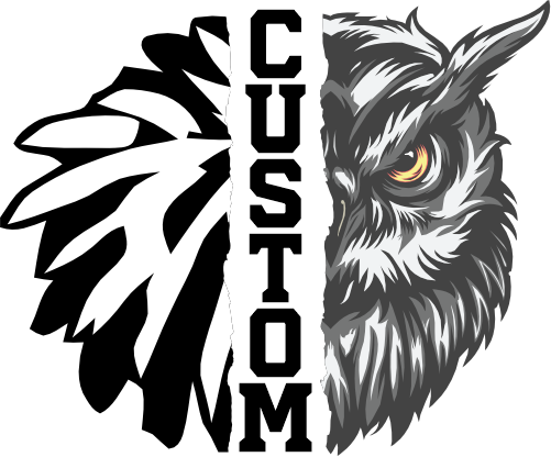 (145-1H-38) Owl Cheer Split Mascot Pom Pom