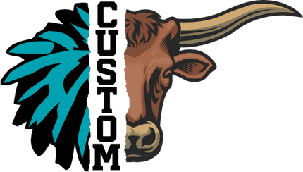 (s145-04-G) Cheer Split Mascot Team Name Custom Text