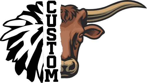 (145-1H-46) Longhorn Cheer Split Mascot Pom Pom