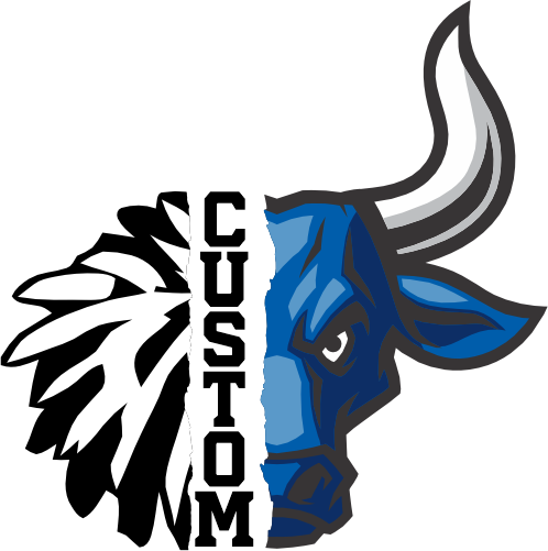 (145-1H-51) Bull Cheer Split Mascot Pom Pom