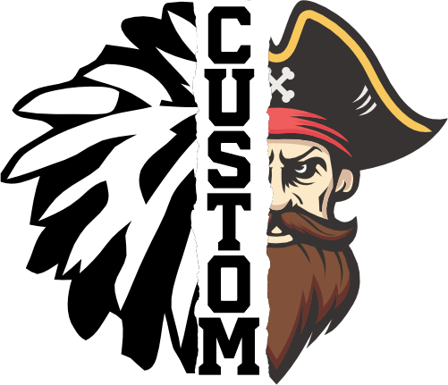 (145-1H-55) Pirate Cheer Split Mascot Pom Pom