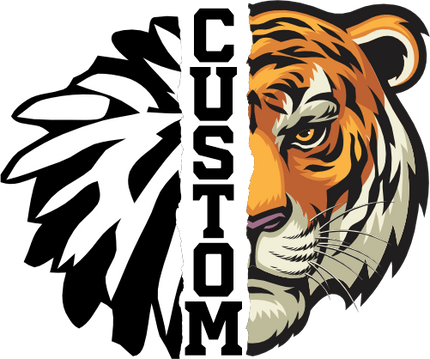 (145-1H-06) Tiger Cheer Split Mascot Pom Pom