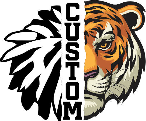 (145-1H-06) Tiger Cheer Split Mascot Pom Pom