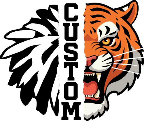 (145-1H-61) Tiger Cheer Split Mascot Pom Pom