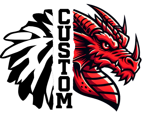 (145-1H-63) Dragon Cheer Split Mascot Pom Pom