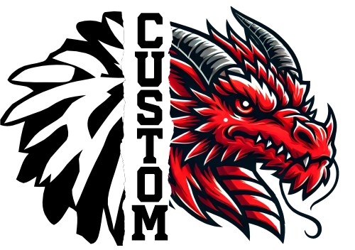 (145-1H-64) Dragon Cheer Split Mascot Pom Pom