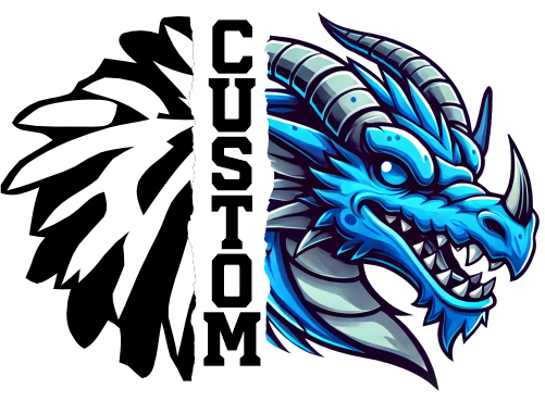 (145-1H-66) Dragon Cheer Split Mascot Pom Pom