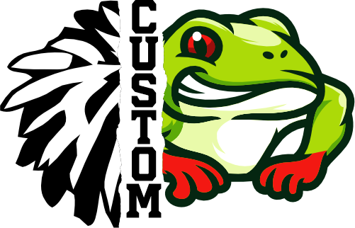 (145-1H-67) Frog Cheer Split Mascot Pom Pom