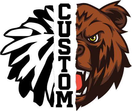 (145-1H-70) Bear Cheer Split Mascot Pom Pom