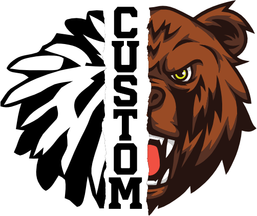 (145-1H-70) Bear Cheer Split Mascot Pom Pom