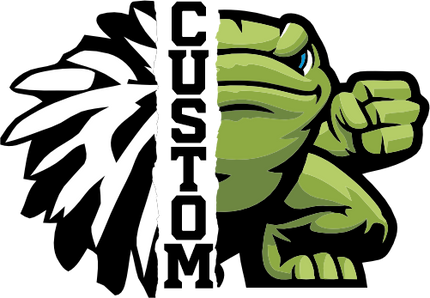 (145-1H-08-1) Frog Cheer Split Mascot Pom Pom