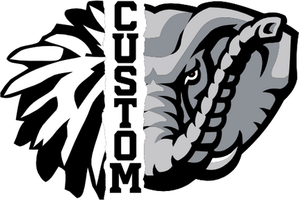 (145-1H-09) Elephant Cheer Split Mascot Pom Pom