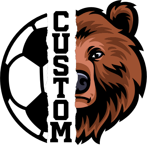 (145-1M-69) Bear Split Mascot Soccer