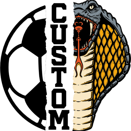 (145-1M-71) Cobra Split Mascot Soccer