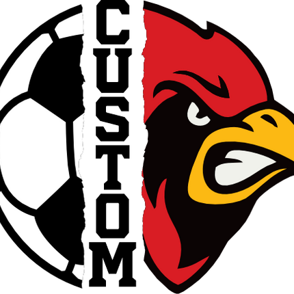 (145-1M-75) Cardinal Split Mascot Soccer