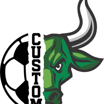 (145-1M-50) Bull Split Mascot Soccer Ball