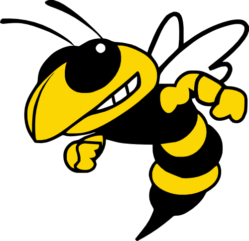 (s145-1-3X) Yellow Yellowjacket Hornet Bee Mascot