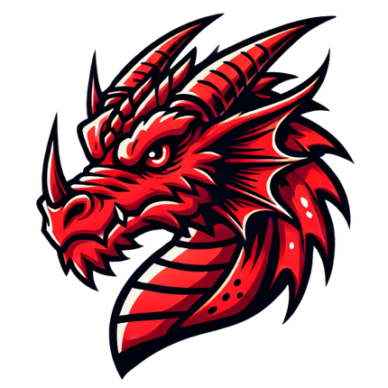 (145-1A-63) Red Dragon Mascot