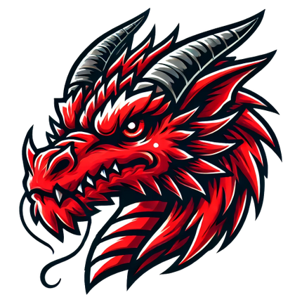 (145-1A-64) Red Dragon Mascot